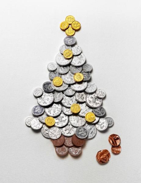 Photograph Tal Silverman Christmas Tree Chocolate Coins on One Eyeland